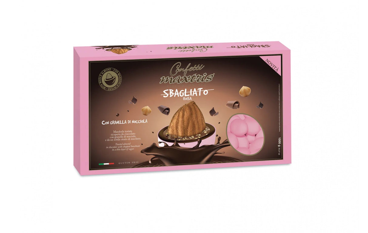 Maxtris Confetti Rosa Sbagliato Granella di Nocciola 1 Kg