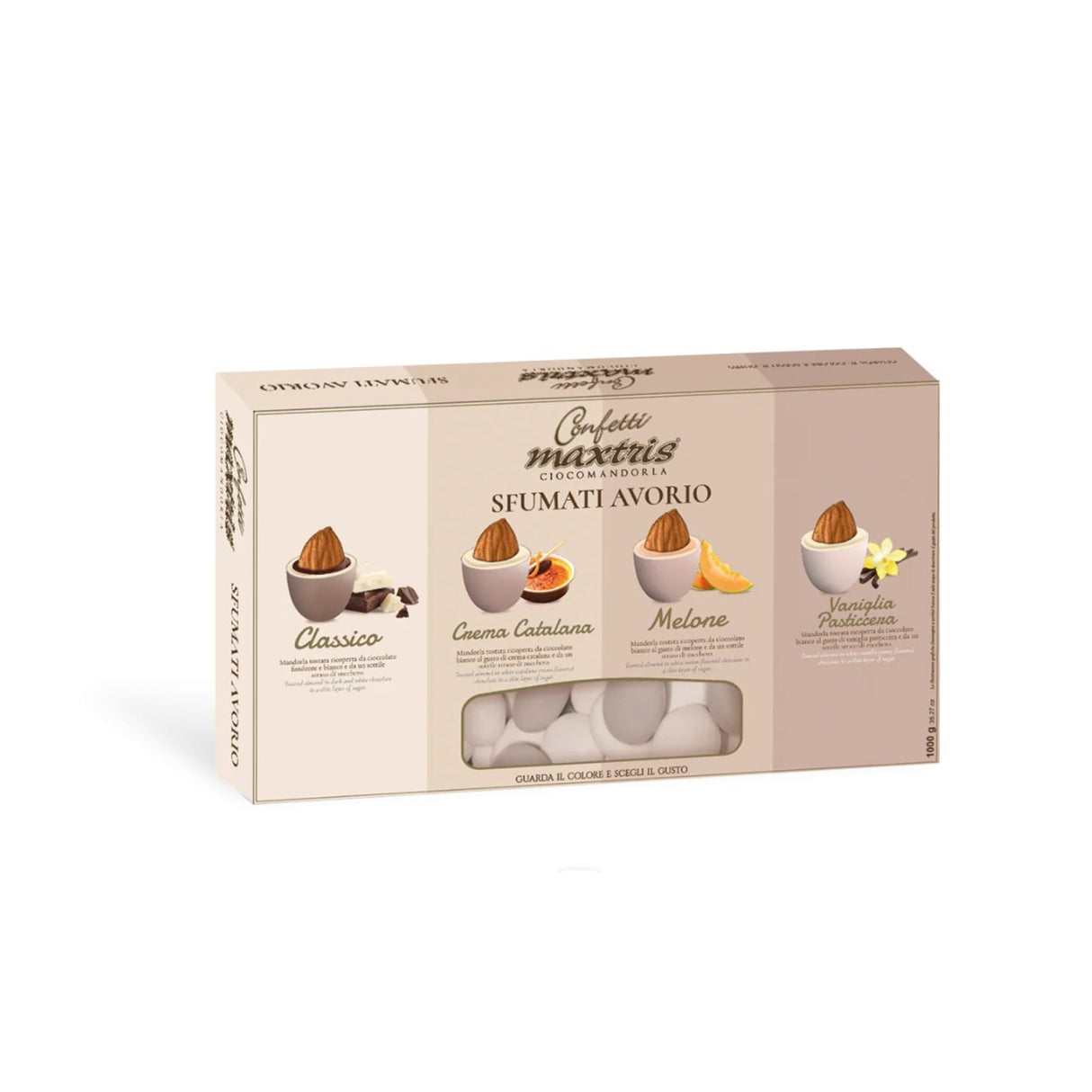 Maxtris Confetti Ciocomandorla Ivoire Nuancé 1 Kg