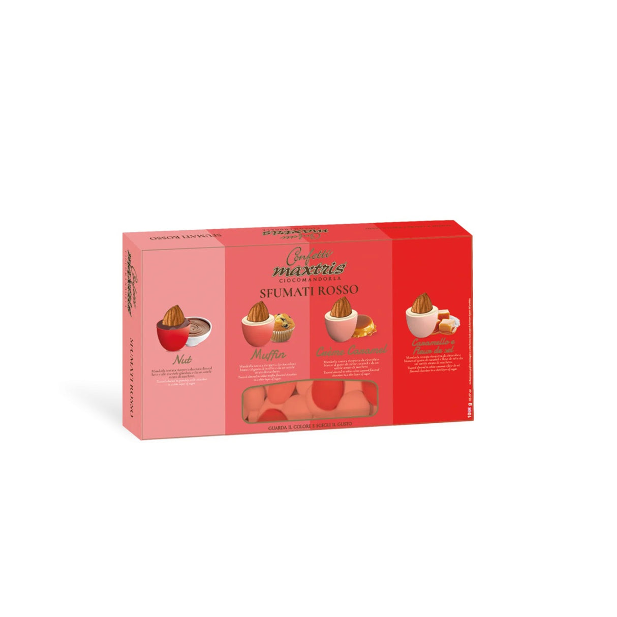 Maxtris Confetti Ciocomandorla Rouge Nuancé 1 Kg