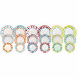 Service de table Tognana Madison Vietri 18 pièces en porcelaine multicolore