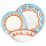 Service de table Tognana Madison Vietri 18 pièces en porcelaine multicolore