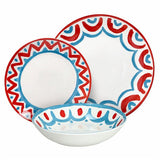 Service de table Tognana Madison Vietri 18 pièces en porcelaine multicolore