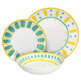 Service de table Tognana Madison Vietri 18 pièces en porcelaine multicolore