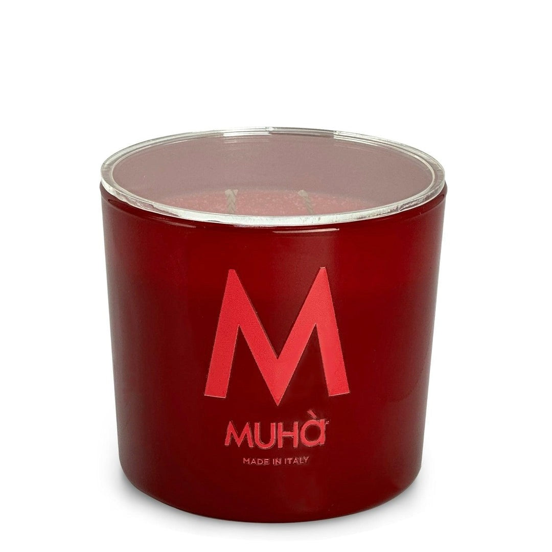 Muhà Candela Profumata Melograno 500 g Ø10,5xH11,9 cm – Candela Aromatica Decorativa per la Casa e Idea Regalo