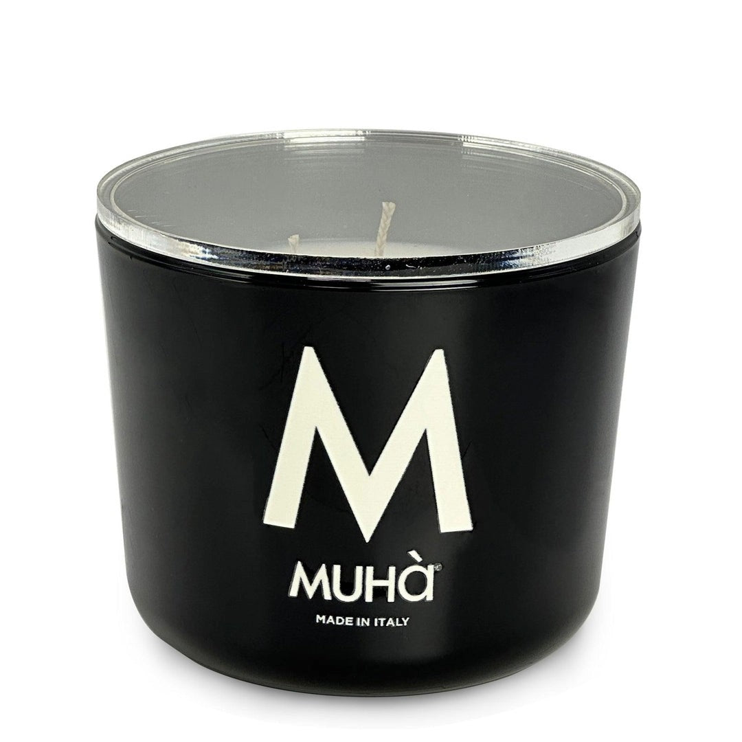 Muhà Bougie Parfumée Bois et Thé 500 g Ø10,5xH11,9 cm – Bougie Aromatique Décoratives pour la Maison et Idée Cadeau