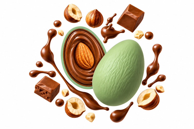 Maxtris Dragées Creamy Max Gianduia Vert Sauge 1 kg – Dragées Gourmandes au Goût Gianduia pour Mariages, Cérémonies, Fêtes et Confettatas