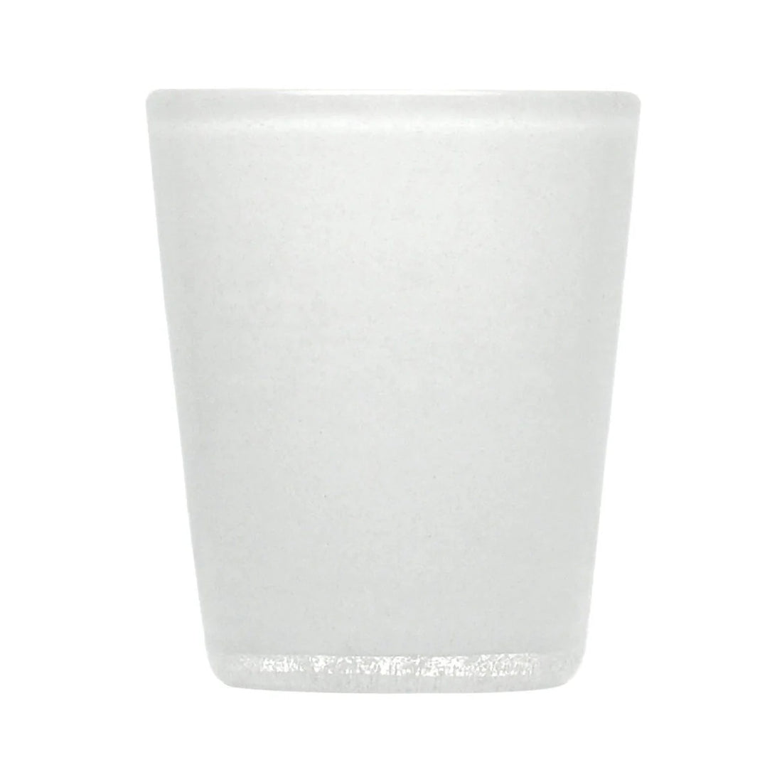 Zani Serafino Gobelet Tumbler Blanc Uni en Pâte de Verre