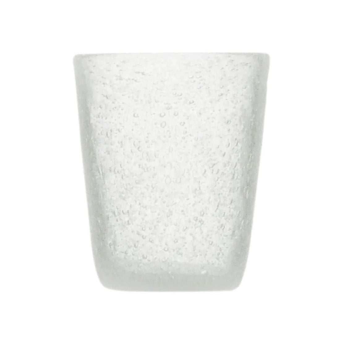 Zani Serafino Verre à eau Blanc Transparent en Pâte de Verre