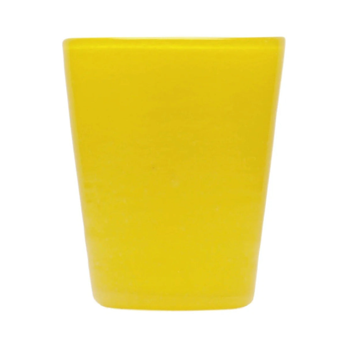 Zani Serafino Memento Tumbler Verre à eau Jaune Uni 30cl en pâte de verre