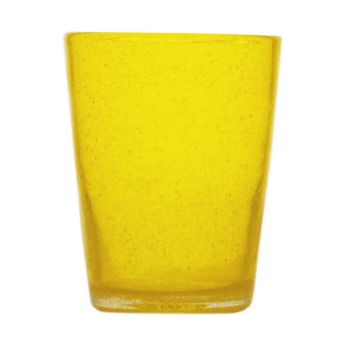 Zani Serafino Gobelet Eau Memento Jaune Transparent 30cl en Pâte de Verre