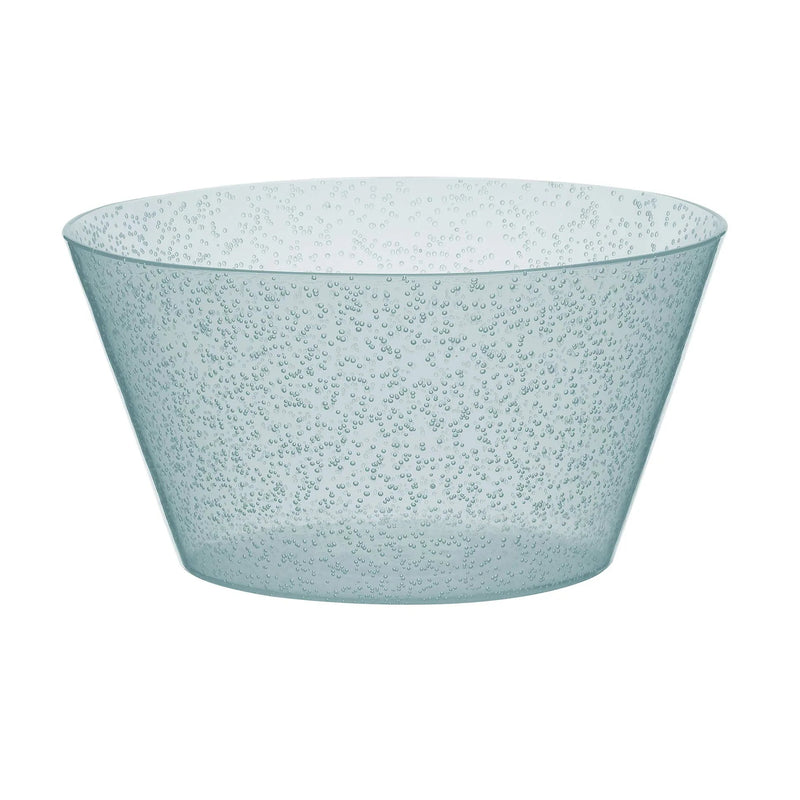 Zani Serafino Saladier Centre de Table Synth Bowl en Méthacrylate Bleu Clair