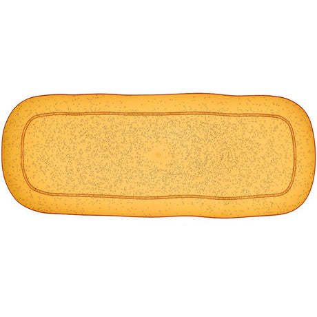 Zani Serafino Plateau Rectangulaire Grand Memento Synth en Méthacrylate Couleur Mandarin