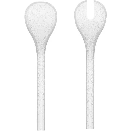 Zani Serafino Couverts à Salade Memento Synth Blanc en Méthacrylate