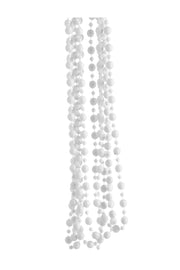 Collier de Noël ARPIMEX, perles en plastique, diamètre 8 mm, 2,7 m, blanc