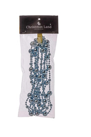 Collier de Noël ARPIMEX Perles en plastique D 14 mm 2,7 m Bleu