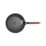 Zani Serafino Poêle 5 Padel en Fer D 24 Cm avec Manche en Bois