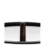 Alessi Couvercle Edo Acier Inoxydable avec Pommeau Marron
