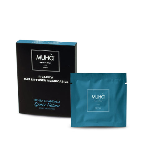 Muhà Refill Auto Menthe et Bois de Santal - Recharge Diffuseur