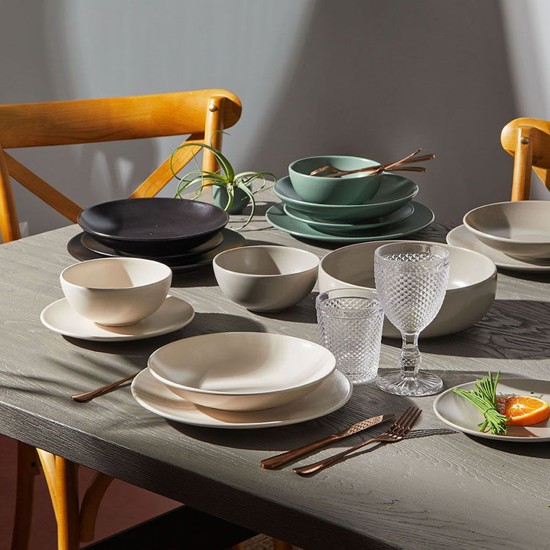 Tognana Ritual Super Strong Piatto Fondo in Stoneware Color Crema Ø22xH4,5 cm – Piatto Resistente in Gres per la Tavola