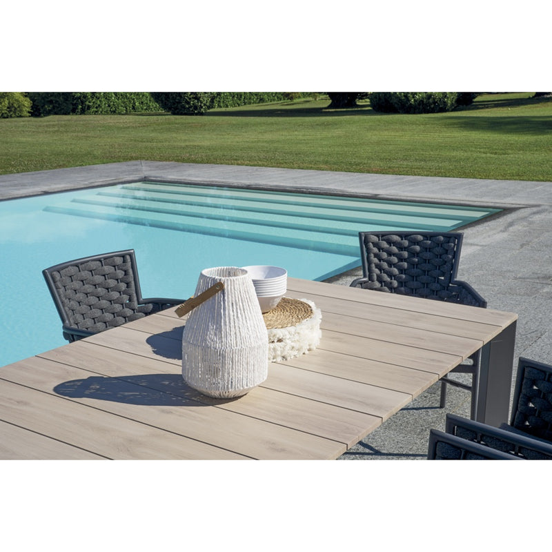 Moia Greenwood Arenzano Extensible Anthracite Effet Bois 211/276 cm