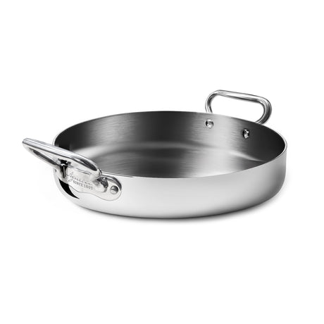 AGNELLI Faitout Aluinox 3PLY avec 2 anses inox 28x6 cm