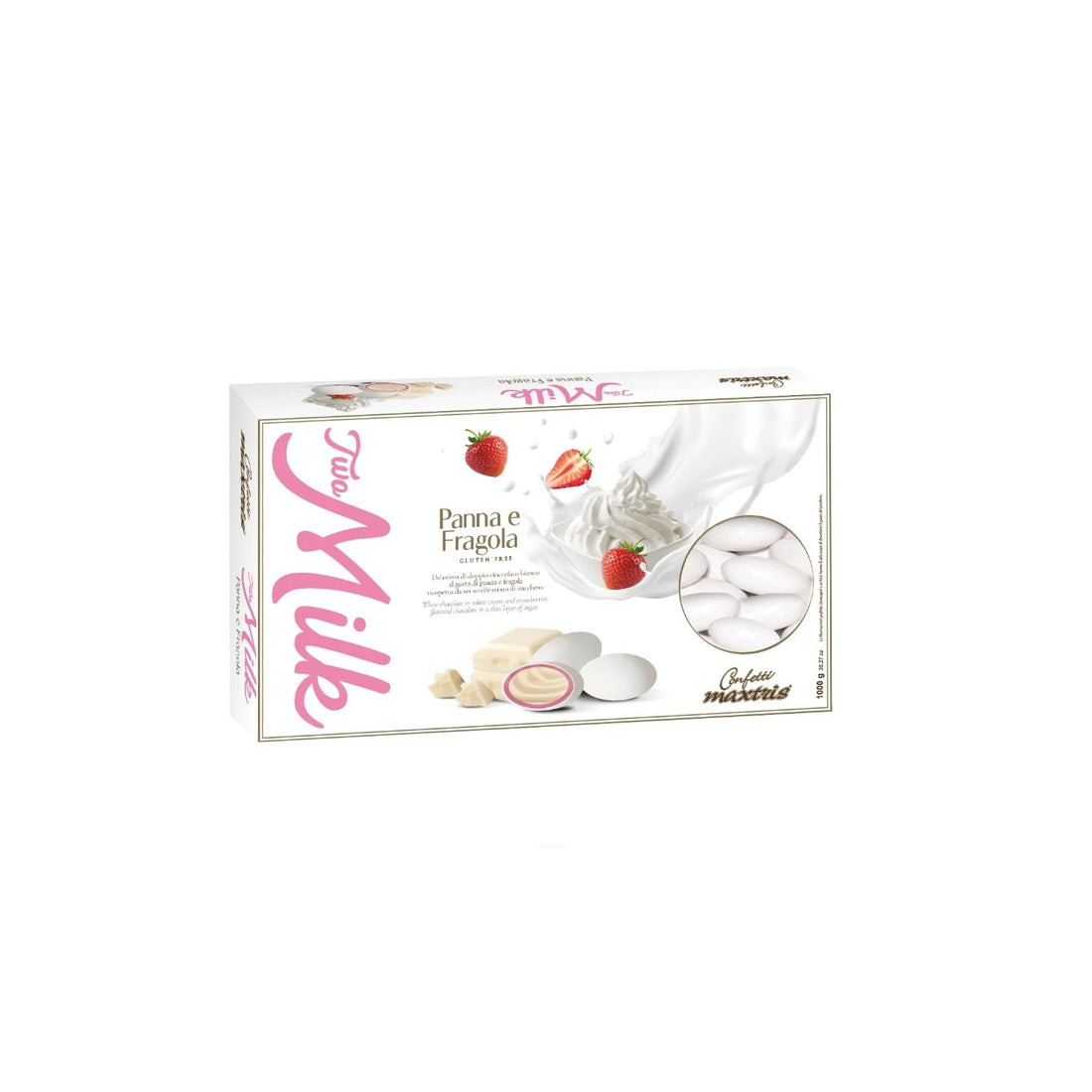 Maxtris Dragées Two Milk Cream et Fraise 1 Kg