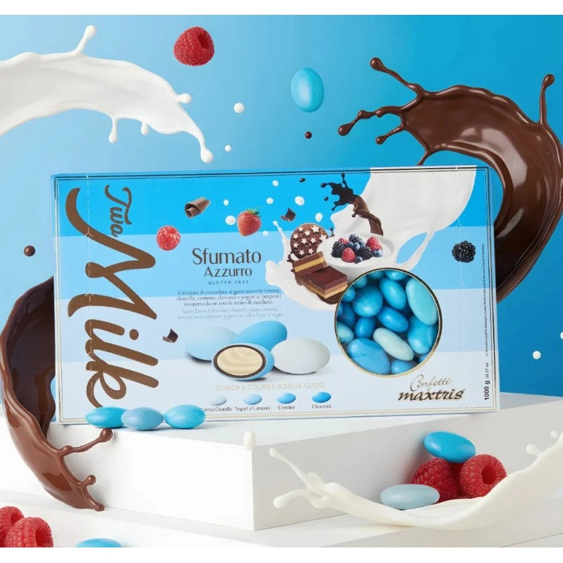 Maxtris Dragées Two Milk Bleu Nuancé 1 Kg