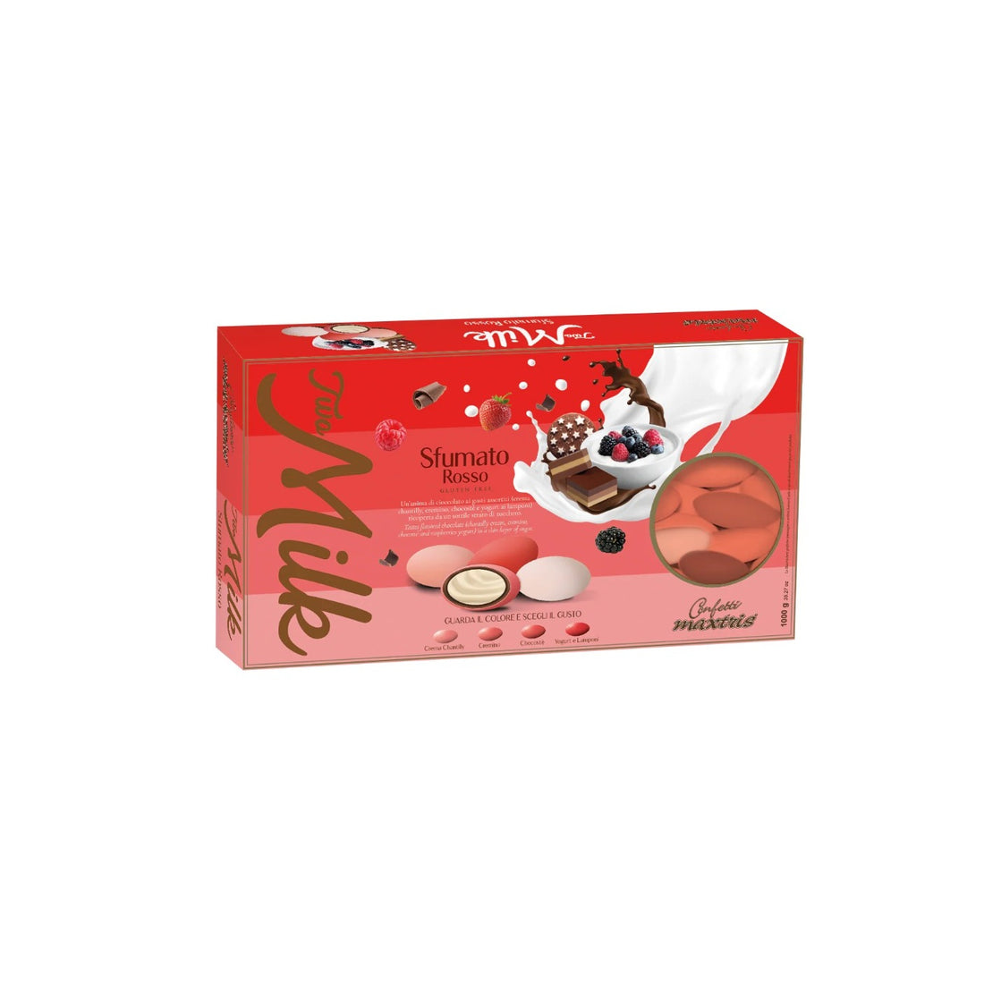 Maxtris Dragées Two Milk Nuance Rouge 1 Kg