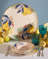 rose tulipani rose tulipani limu set 2 piatti piani d 27 cm agrumi melamina ean 8018594836068