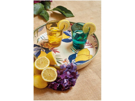 rose tulipani rose tulipani limu vassoio tondo d 35 cm agrumi melamina ean 8018594836334