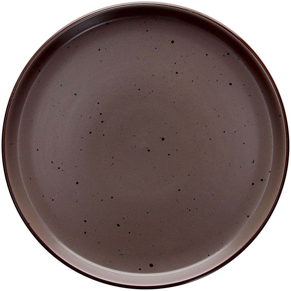 Tognana Urban Bruges Piatto Piano in Stoneware Marrone Ø27xH2,5 cm – Piatto Elegante in Gres per la Tavola