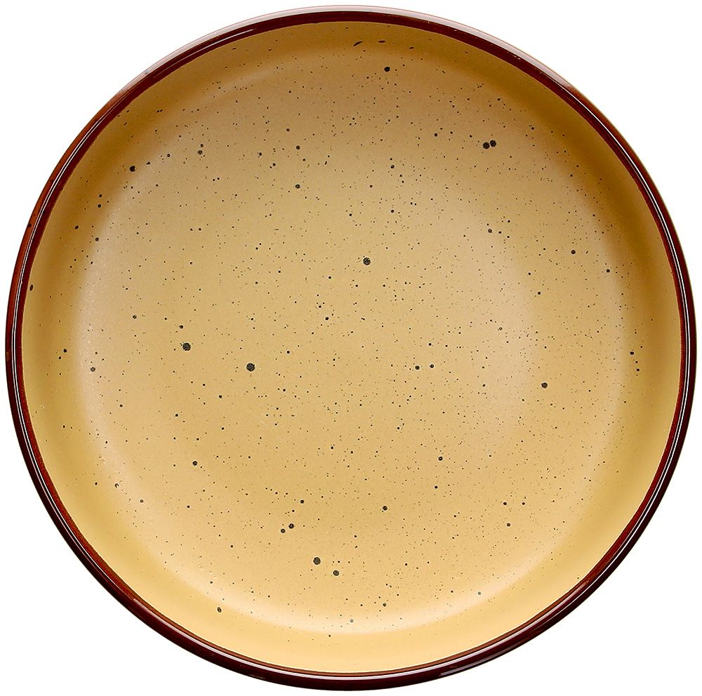 Tognana Urban Bruges Assiette Creuse en Grès Ocre Ø18,5xH5,5 cm – Assiette Élégante en Grès pour la Table