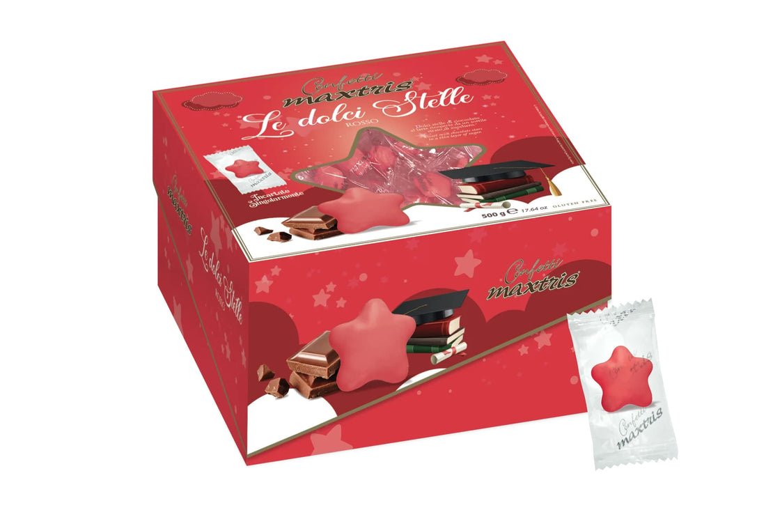 Maxtris Dragées Sweet Stars Rouge 500gr
