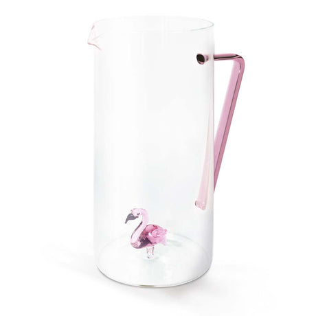 wd lifestyle wd lifestyle caraffa vetro borosilicato cc 12 lt decoro fenicottero ean 8053300577347