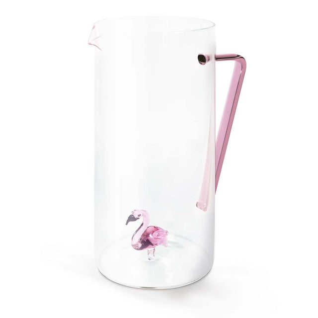 wd lifestyle wd lifestyle caraffa vetro borosilicato cc 12 lt decoro fenicottero ean 8053300577347