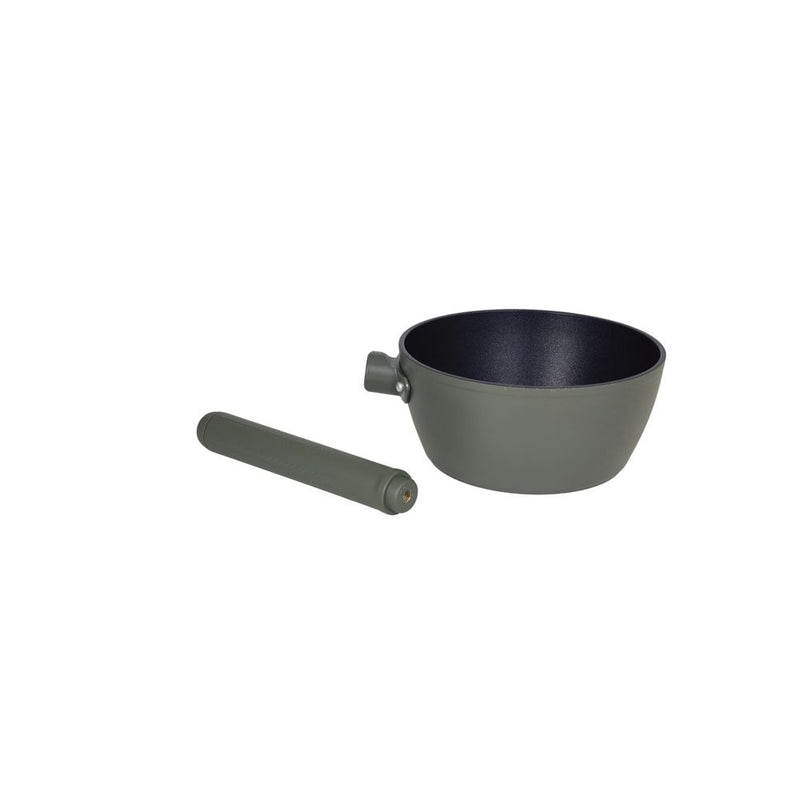 Tognana Batteria di Pentole 11 Pezzi Modulo  Military Green in Alluminio Beige – Set Pentole e Casseruole per la Cucina