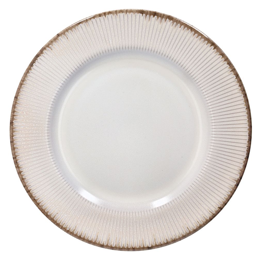 Tognana Althea Pearl Piatto Piano in Stoneware Ø27xH3 cm – Piatto Elegante in Gres per la Tavola
