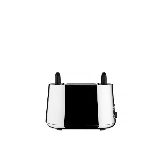 Alessi Grille-pain Toru Noir en Acier Inoxydable et Résine Thermoplastique