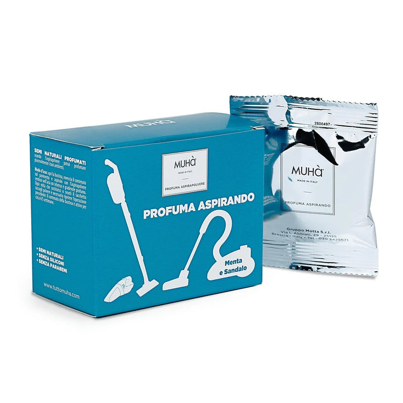 Muhà Lot de 5 sachets parfums aspirateur Menthe et Santal