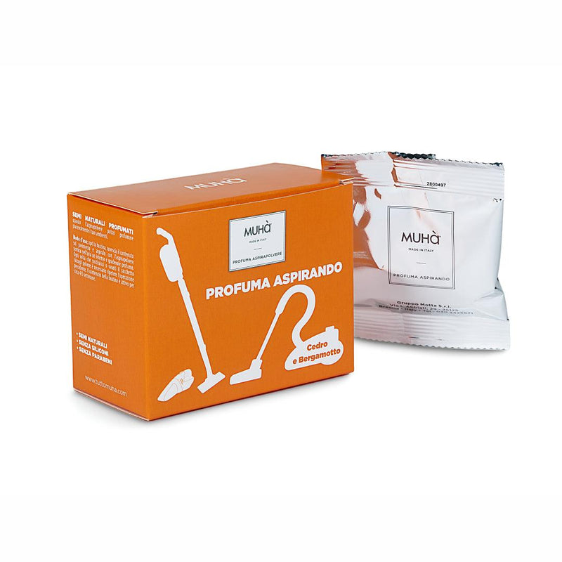 Muhà Lot de 5 Sachets Parfums Aspirateur Cèdre et Bergamote