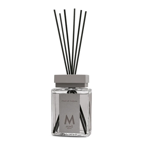 Muhà Luxe Parfum d'Ambiance Diffuseur avec Bâtonnets Fleurs de Coton 200 Ml