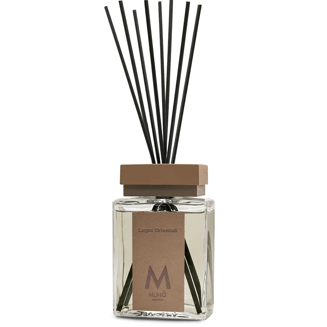 Muhà Luxe Diffuseur d'Ambiance avec Bâtonnets Bois Orientaux 1 000 ml