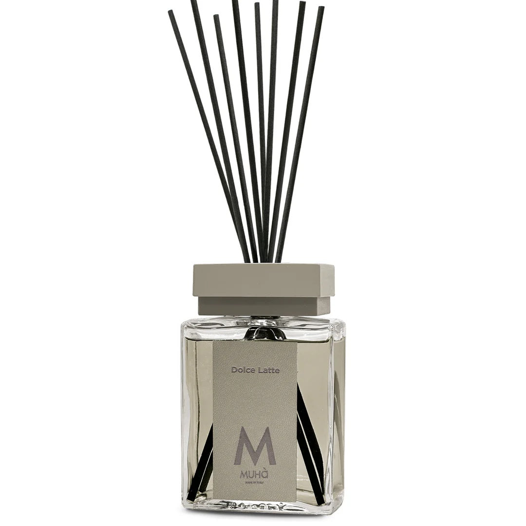 Diffuseur de Parfum d'Ambiance Muhà Luxe avec Bâtonnets Doux Lait 1 000 ml