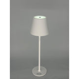 L'Arcolaio Lampe LED Tactile Rechargeable H 38 Cm 10 x 10 Cm IP54 Round Pro Blanc