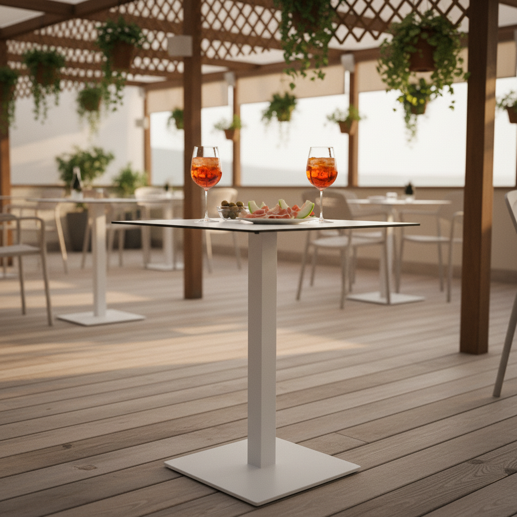 Basamento bianco terrazza hotel