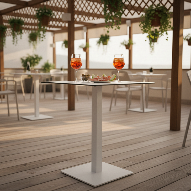 Basamento bianco terrazza hotel
