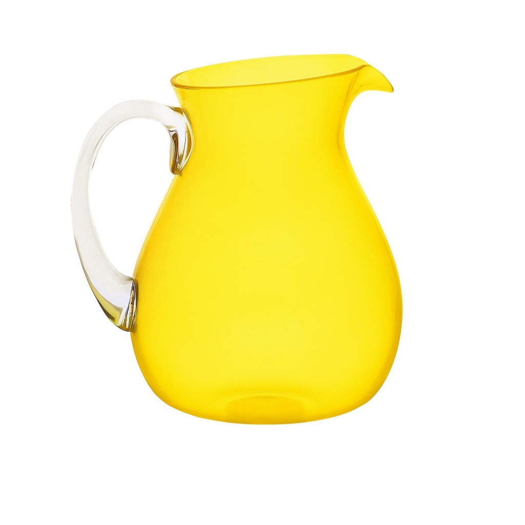 Zani Serafino Caraffa Synth Pichet couleur jaune en MS-Méthacrylate