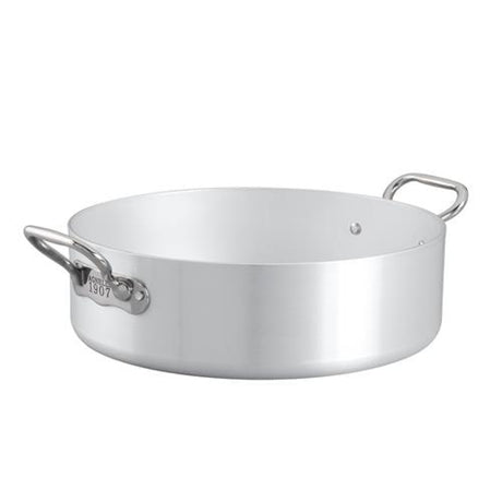 AGNELLI Faitout bas Aluminium Fond Induction 2 Poignées D 28 cm