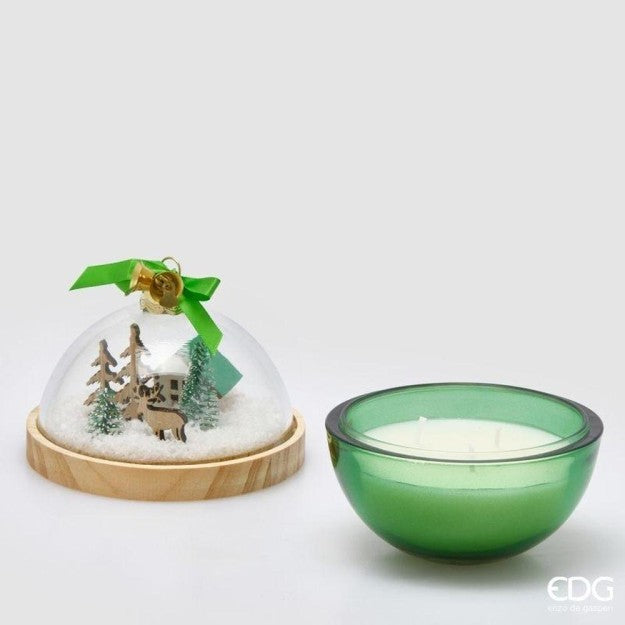 EDG Enzo De Gasperi Candela Natale Cupola Profumata Cardamom Snaps H12 cm – Candela Natalizia