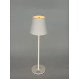 L'Arcolaio Lampe LED Tactile Rechargeable H 38 Cm 10 x 10 Cm IP54 Round Pro Blanc